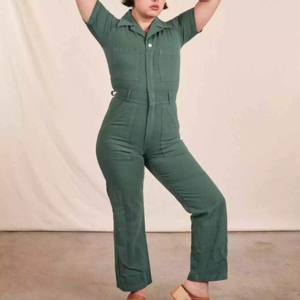 Emerald Big Bud Press Small Short Sleeve Jumpsuit